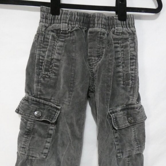WOODLAND RUGGED WEAR | size 3 | Grey Corduroy Cotton Cargo Pants - Picture 6 of 16